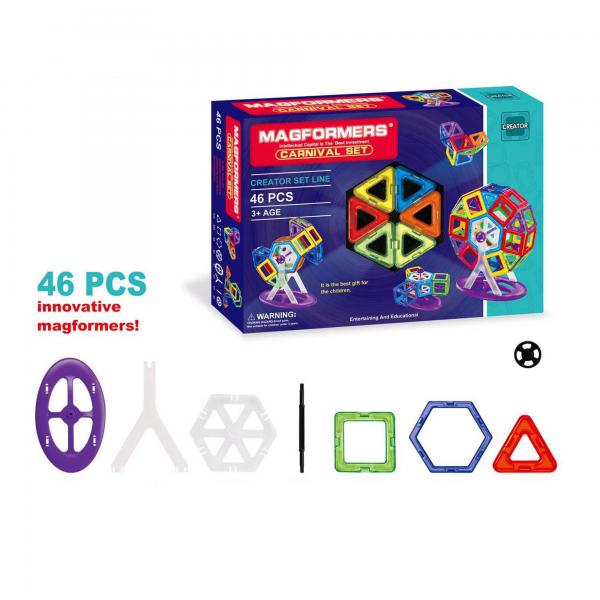 Bloques de Construcción Magnéticos Magformers 46zs 3a+