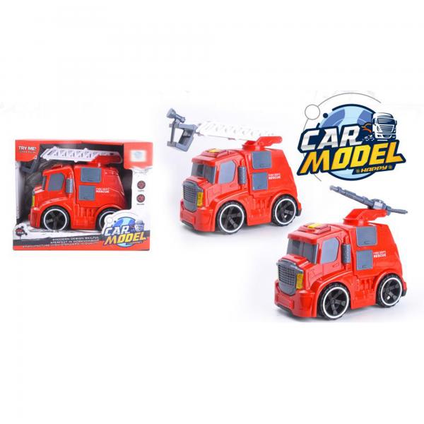 Camión de Bomberos de Fricción con Luz y Sonidos 3a+