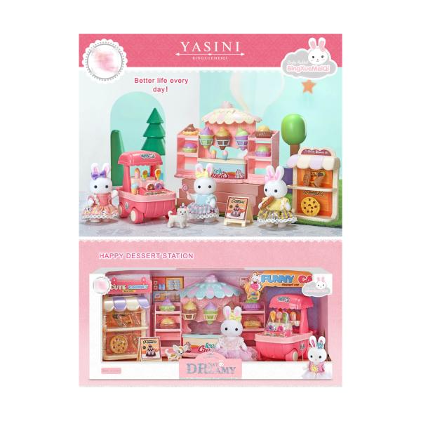 Figura Ternurin Bay Dreamy Cady Rabbit Set de Heladeria 3a+