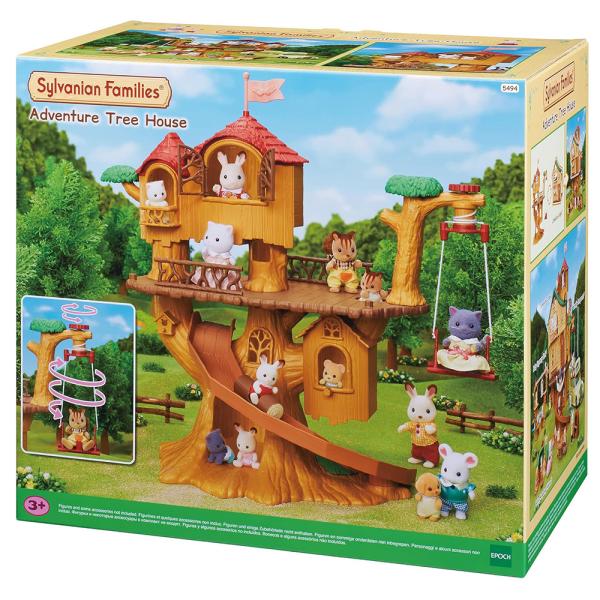 Familias Sylvanian Casa del Árbol de Aventuras 3a+