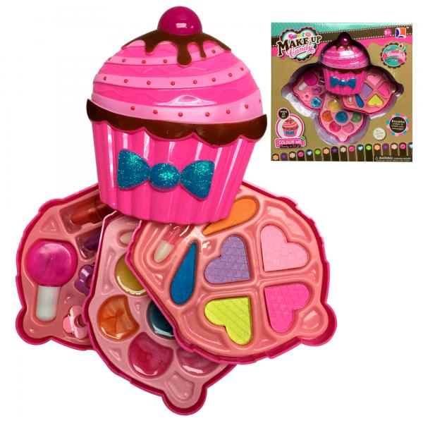 Maquillaje Estuche en Forrma de Cupcake 5a+