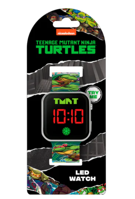 Reloj LED de las Tortugas Ninja Mutantes