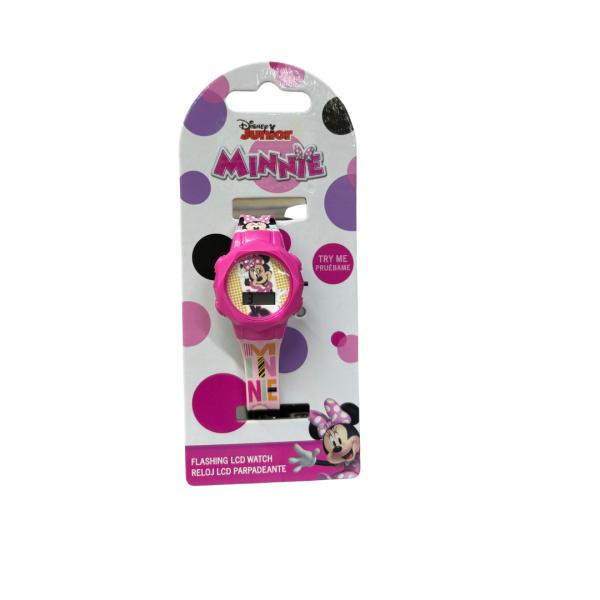 Reloj LCD Luz Parpadeante Disney de Minnie 6a+