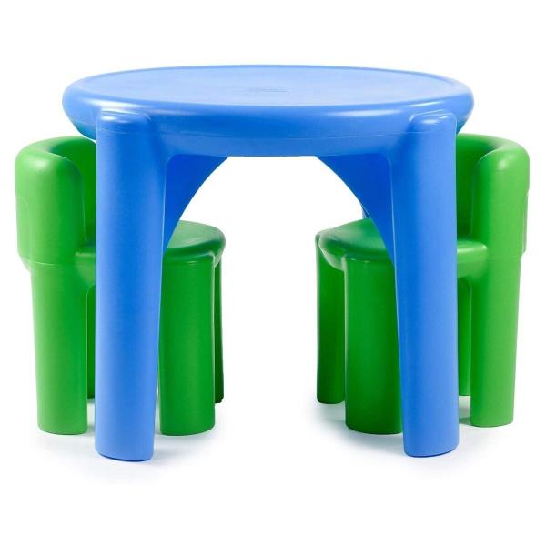 Juego de Mesa y 2 Sillas Azul/Verde 32 Kg 2-6a