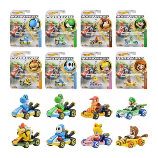 [MTGBG25] Hot Wheels Carro Die-Cast Mario Kart Surt/8 3a+