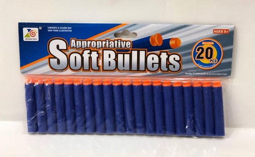 [WW02X20] Dardos de Espuma de Ventosa Anaranjado 20pzs 8a(432443)