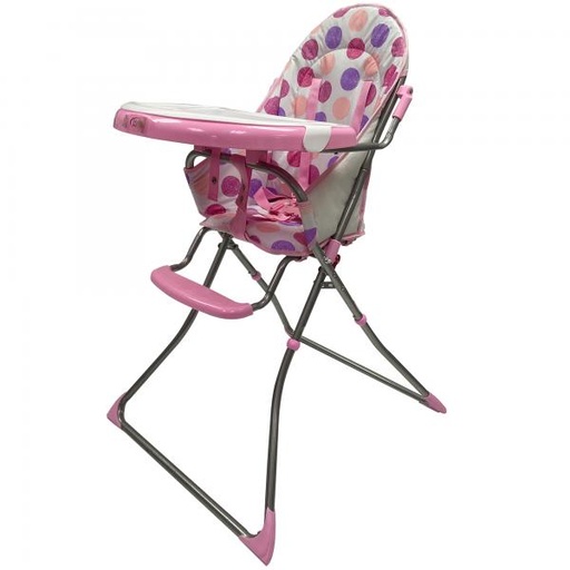 [FDAH500PC] Silla Alta de Comer Rosada con Circulos 6-36m (434430)