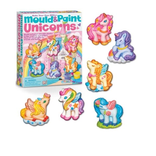 [4M4708] Unicornios de Yeso Moldea y Pinta 5a+