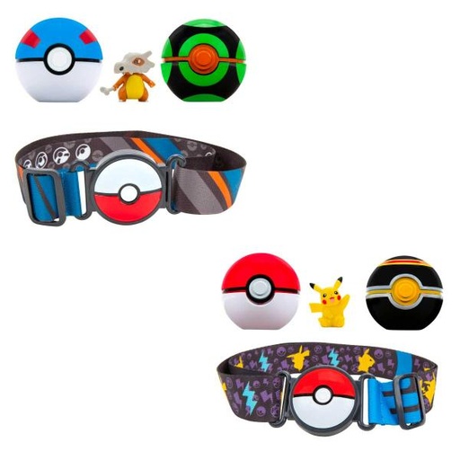 [JZ95283] Cinturón Pokémon con 2 Pokébolas Clip´N´Go Surt/2 4a+