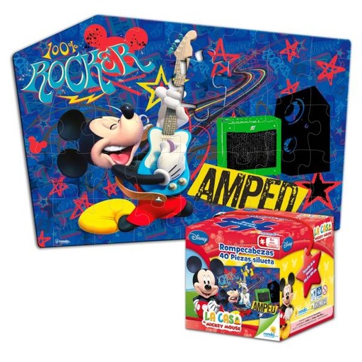 [RN10607] Rompecabezas Mickey 40pzs 5a+