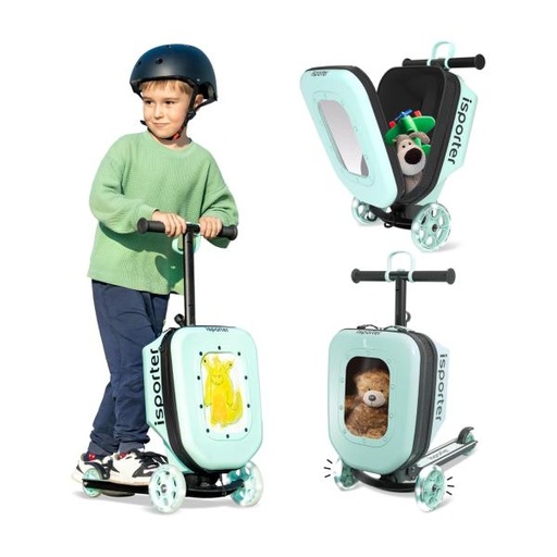 [ZEK3V] Sccoter de Tres Ruedas con Bolso con Luz Verde 2-5a+ 50K Max