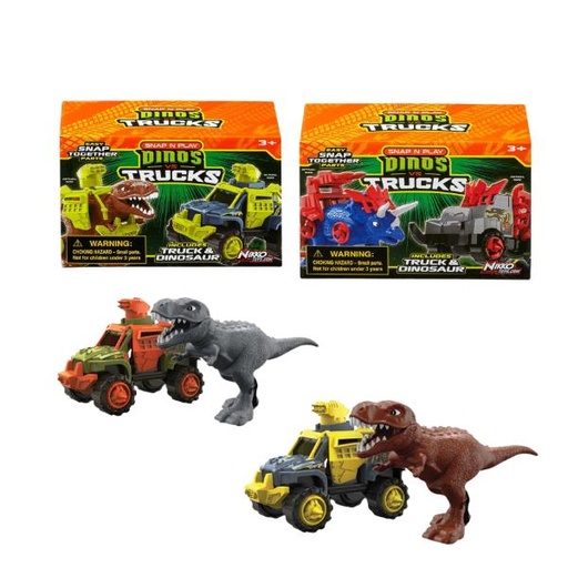 [NK20070] Camion con Dinosaurio Armables Displ/24 Surt/5 3a+