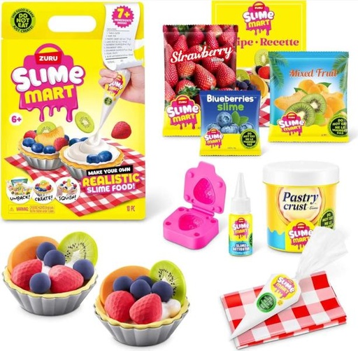 [ZU15901E] Slime Bolsa de Compras Pequeña Bolsa de Tarta de Frutas 8Pzs 7a+