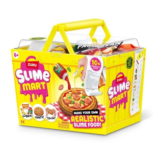 [ZU15905B] Slime Cesta de Compras Pequeñas de Pizzas 4 Pzs 7a+