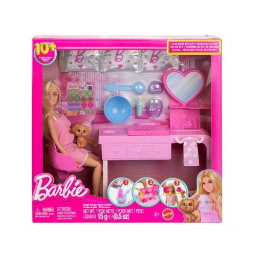[MTHYV31] Muñeca Barbie Set de Mascarillas 4a+