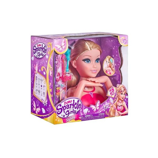 [ZU10097] Cabeza de Muñeca para Aprender Hacer Peinados 18pzs 3a+
