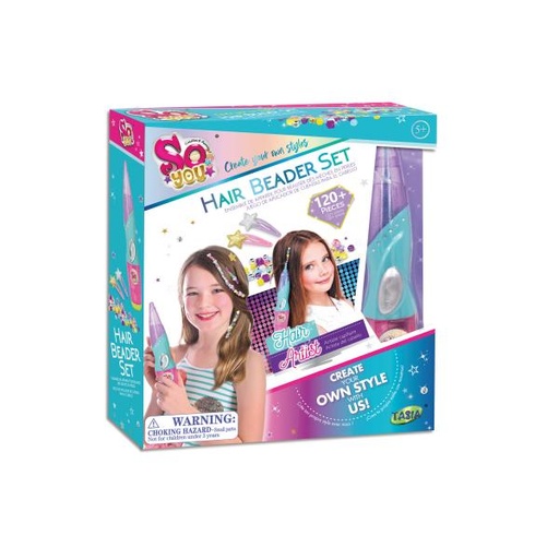 [TA08349] Juego Aplicador de Cuentas para el Cabello 120pzs 5a+