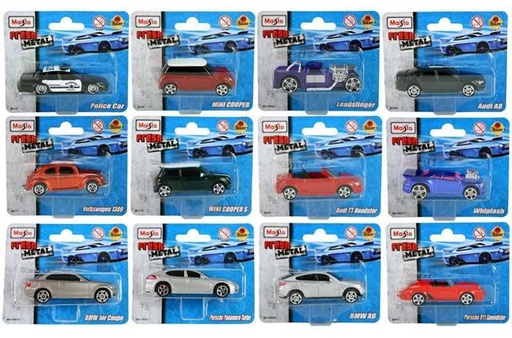 [MB15079] Mini Carritos de Metal Maisto en Blister Surtido 3a+(150794) 100unds