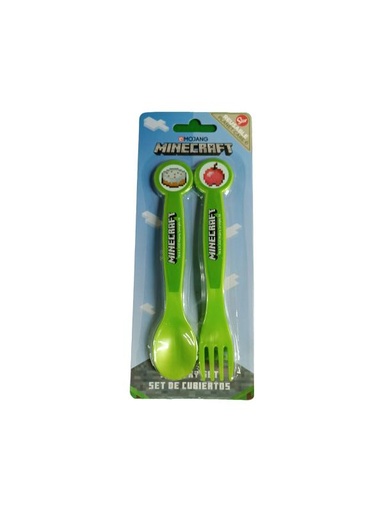 [SR40416] Juego de Cubiertos Blister Set/2 MineCraft