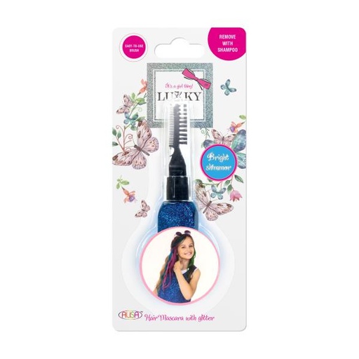 [AAT16157] Máscara  para Colorear el Cabello Azul con Brillantina  3a+ (36157)