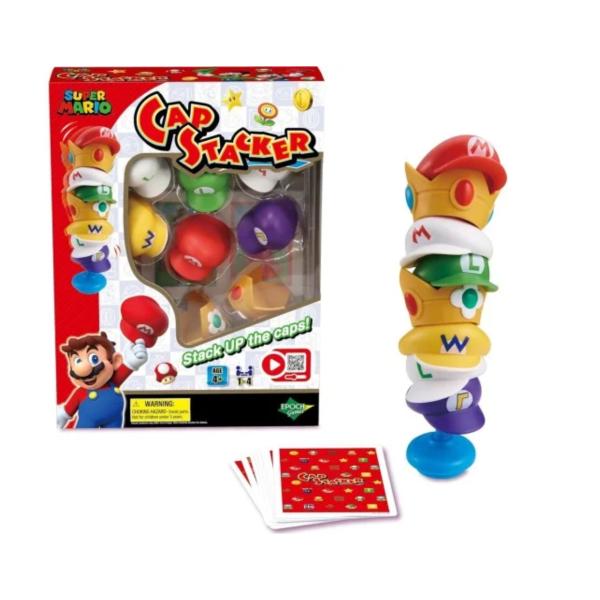 Juego de Mesa Apila las Tapas de Super Mario 3a+ | Toys Mayoreo