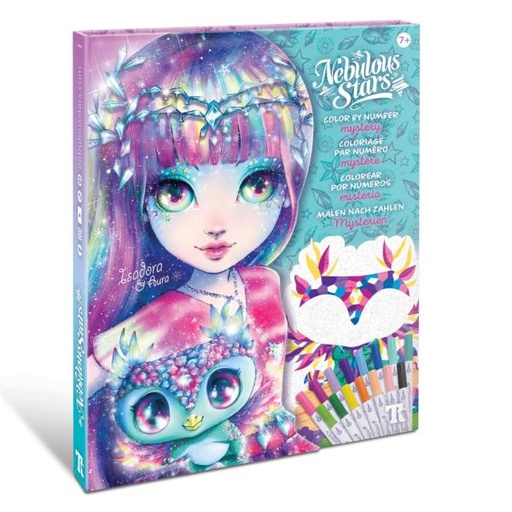 [SX11382] Libro para Colorear con Numeros Nebulous Stars Isadura & Aura Displ/6 7a+