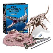 [4M3457] Kidz Labs Cava y Arma Tu Fósil de Mosasaurus 8a+
