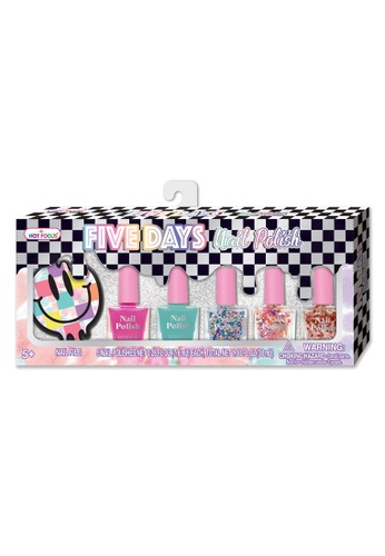 [HF020CV] Set de 5 Esmaltes Perfumados con Lima para 5 Días de Love 5a+