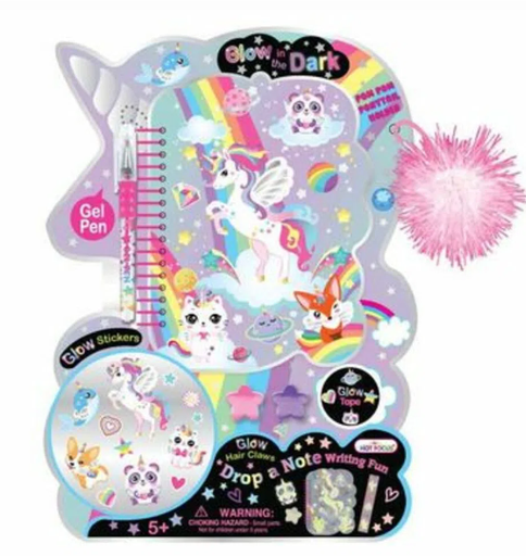 [HF230GD] Set de Notas de Unicornio Brillante  5a+