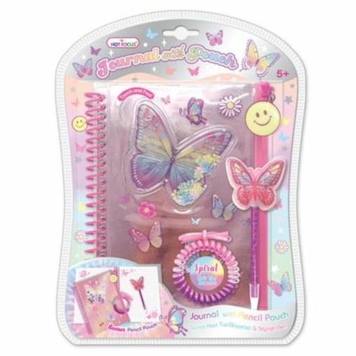 [HF259TB] Diario con Accesorios de Mariposas  5a+