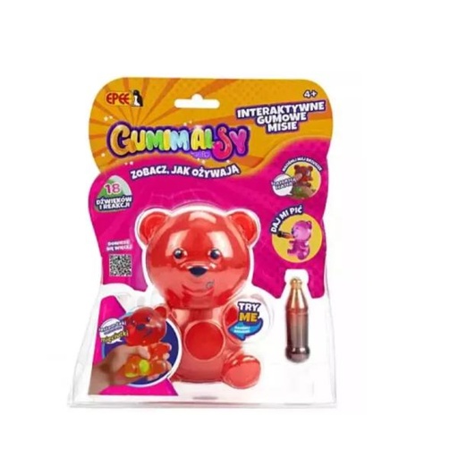 [EOGUM001R] Muñecos de Goma con Sonidos y Reacciones  4a+ (Rojo)