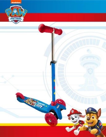 [PI19037] Scooter  3 Ruedas C/ Luz Paw Patrol 3+