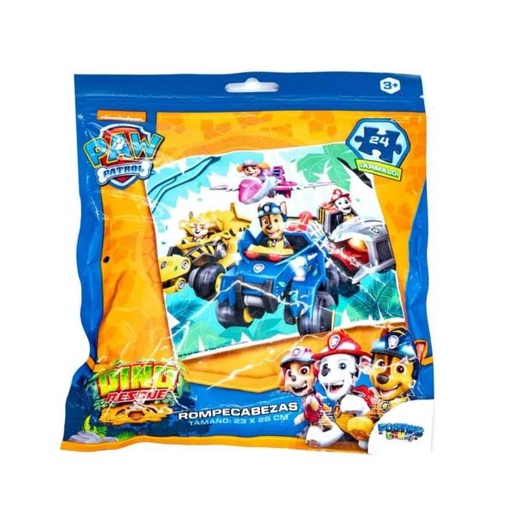 [PI10555PP] Rompecabezas en Bolsa  24 Pzs Paw Patrol 3a+
