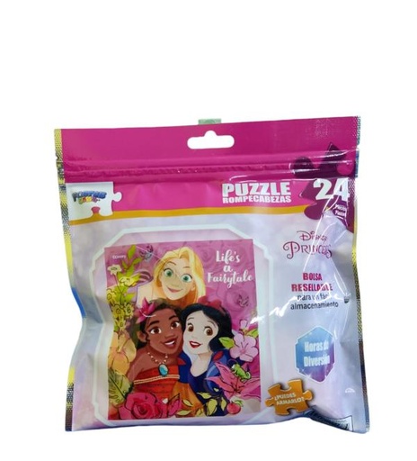 [PI11177PR] Rompecabezas en Bolsa 24 Pzs Disney Princesas 3a+