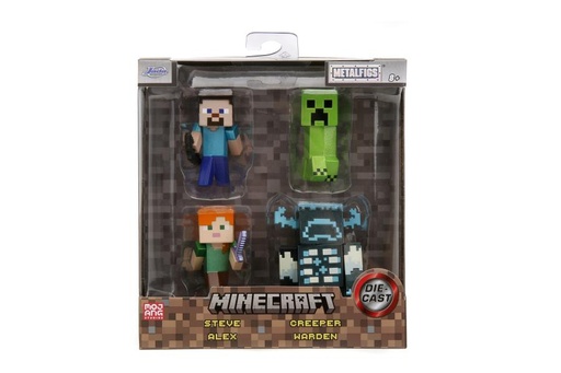 [JA34337] Figuras Minecraft 2,5" Set/4  8a+