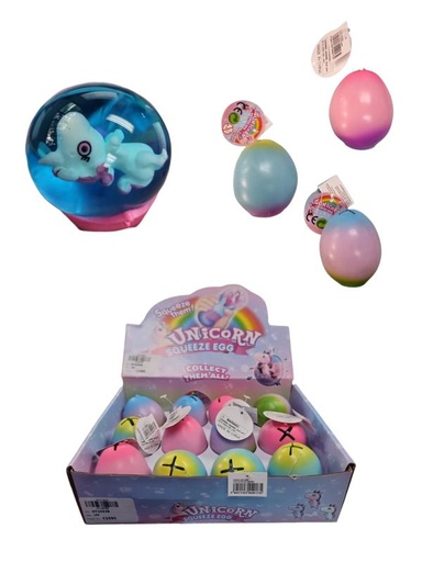 [HY10438] Huevo de Unicornio de Apretar S/3 Displ/12 3a+ (449175)