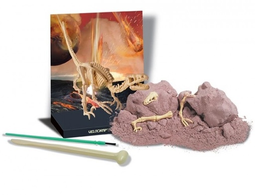 [4M13234] Kidz Labs Cava y Arma Fósil de Velociraptor 8+