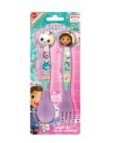 [SR21226] Juego de Cubiertos Set de 2 de la Casa de Gabbys
