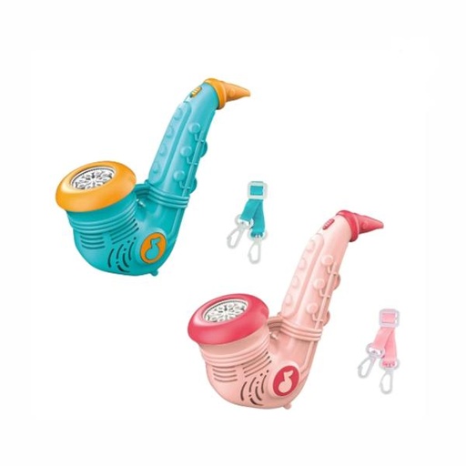 [WWP81608] Lanzador De Burbujas De Saxofón Con Luz Y Sonido Surt/2 3A+ (450515)
