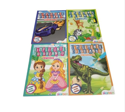 [ES90173] Libros Colección Simplemente Coloreando Surt/4 3a+