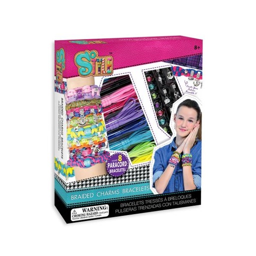 [TA08183] Pulseras Trenzadas con Dijes (Set de 8 pulseras) 8a+