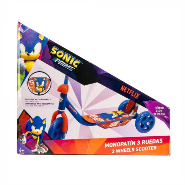 Scooter 3 Ruedas de Sonic 3a+ | Toys Mayoreo