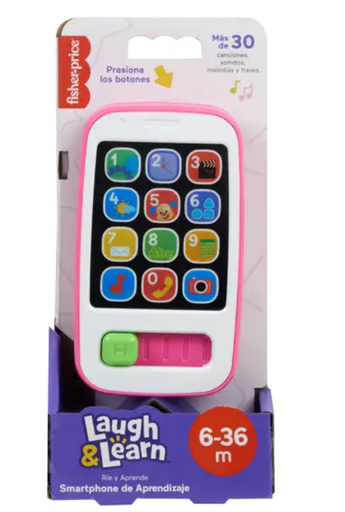 [MTHXB84] Fisher-Price -  Smart Phone De Aprendizaje Rosa 0m+