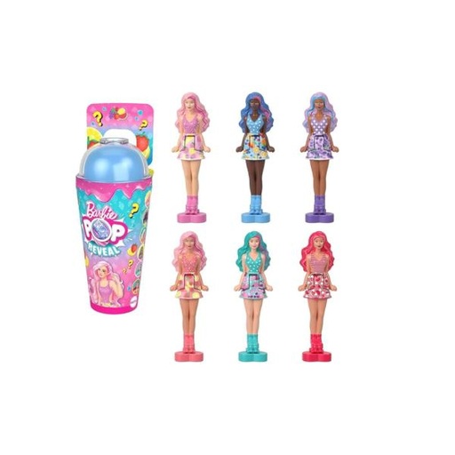 [MTHYM26] Muñecas Barbie Mini Barbie Land Displ/10 Surtido Pop Reveal 4a+