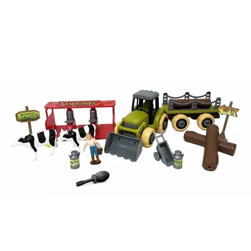 [WW8816K] Tractor Chapulin con Set de Granja 9Pzs 3a+ (455664)