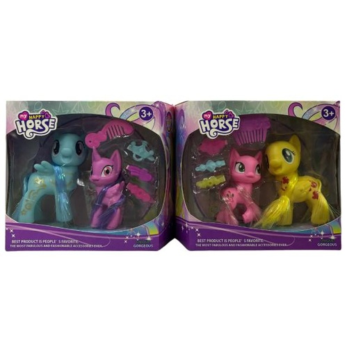 [WWC8024] Set de 2 Ponys con Accesorios Surt/2 3a+ (453851)