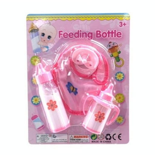 [WWQX676] Set de Chupon con Babero,Chupeta y Beberito 3a+ (456272)