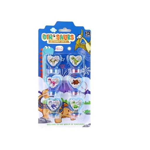 [WWYB6618] Set de 6 Sellos de Dinosaurios Displ/24 3a+ (456814)