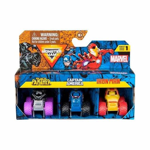 [BT6070229] Carros Monster Jam Marvel Minis Set/3 3a+