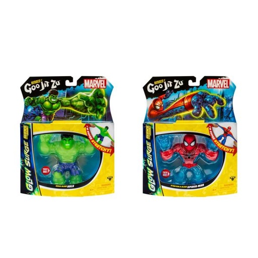 [BT42712] Figura Goo Jit Zu Stretch & Glow Marvel Surt/2 4a+